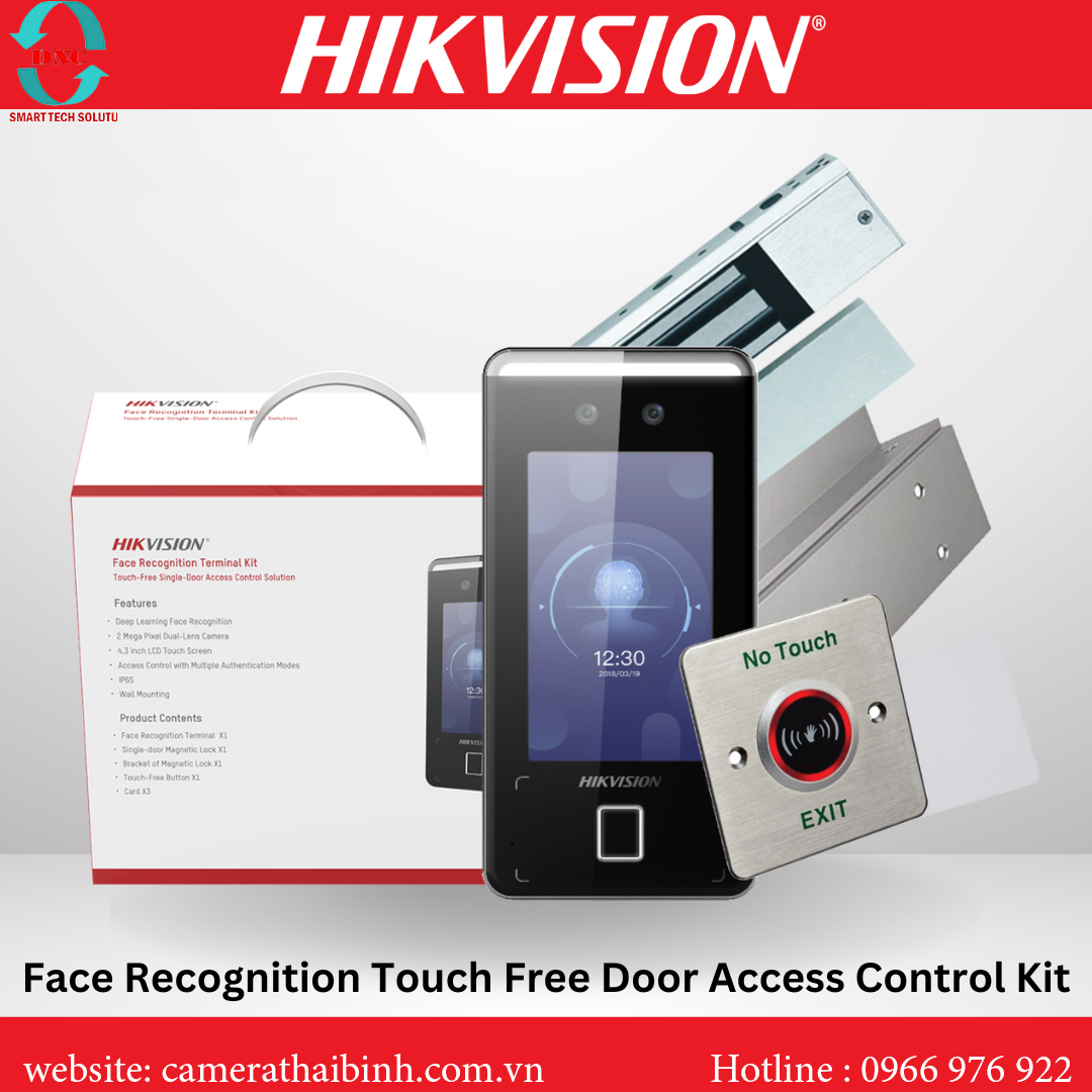 Trọn bộ hệ thống kiểm soát ra vào bằng khuôn mặt Hikvision
